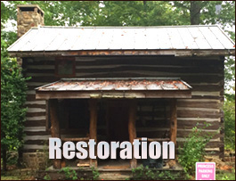 Historic Log Cabin Restoration  Pitt County, North Carolina